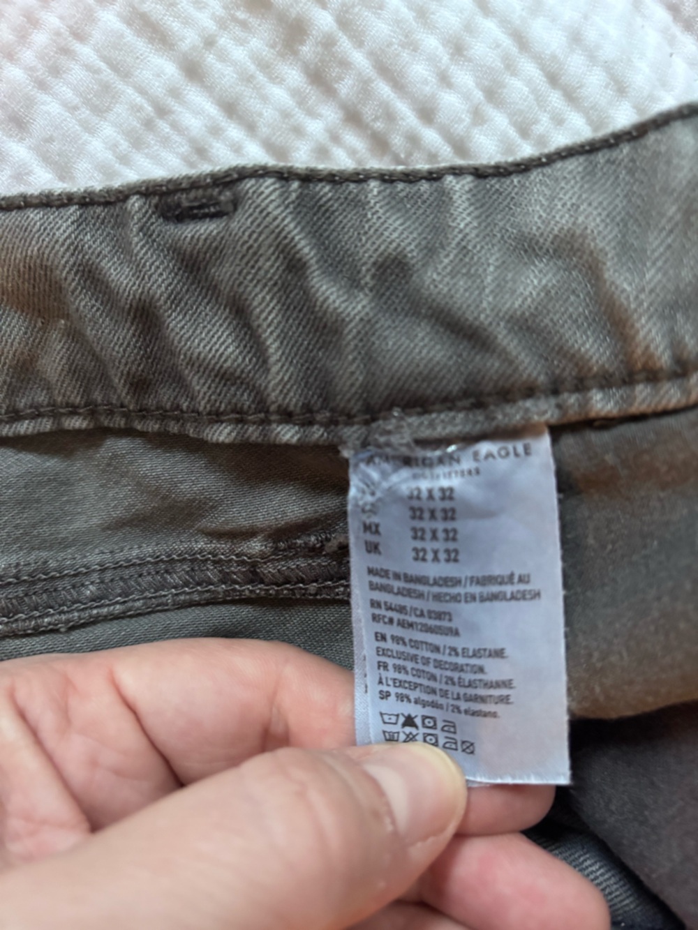 American Eagle Outfitters Gray Straight Jeans - Picture 6 of 6